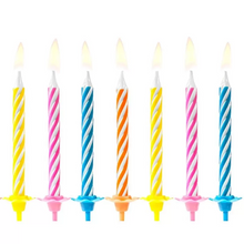 Load image into Gallery viewer, Multicolored Cake Candles - 10
