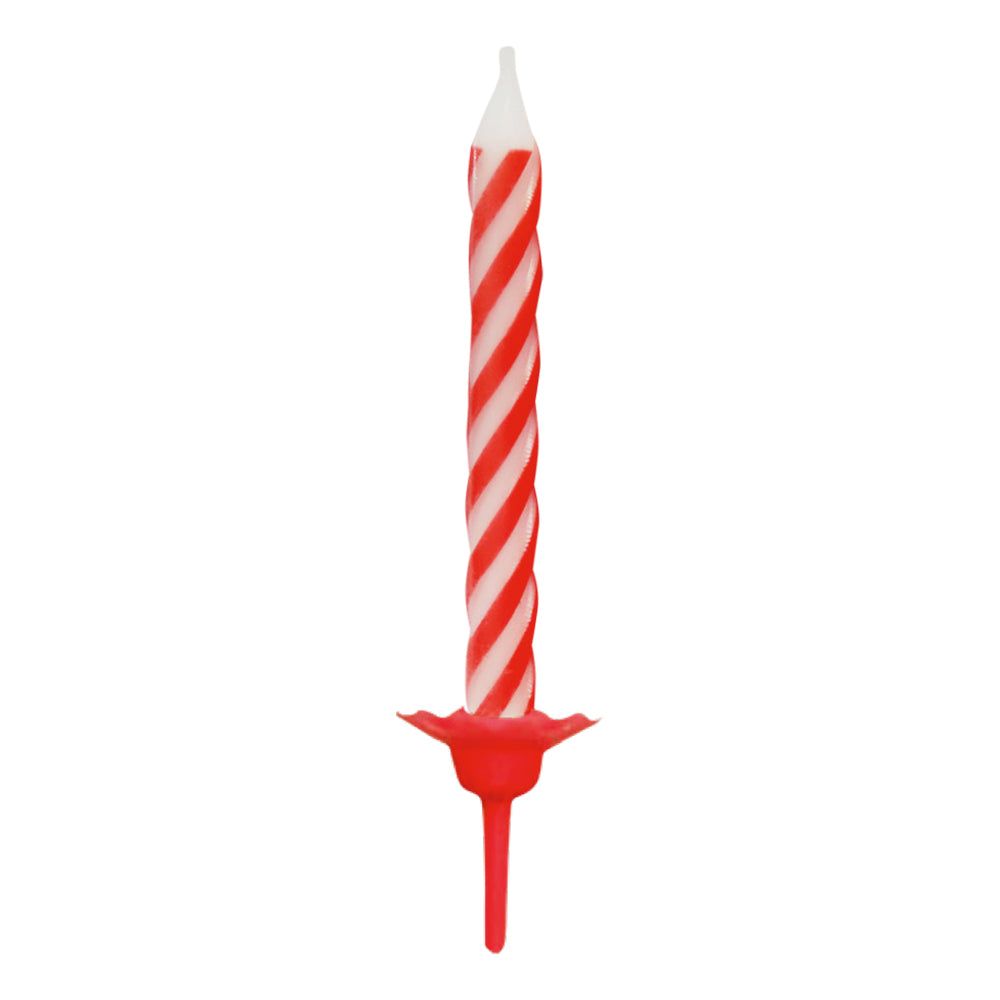 20 White and red candles